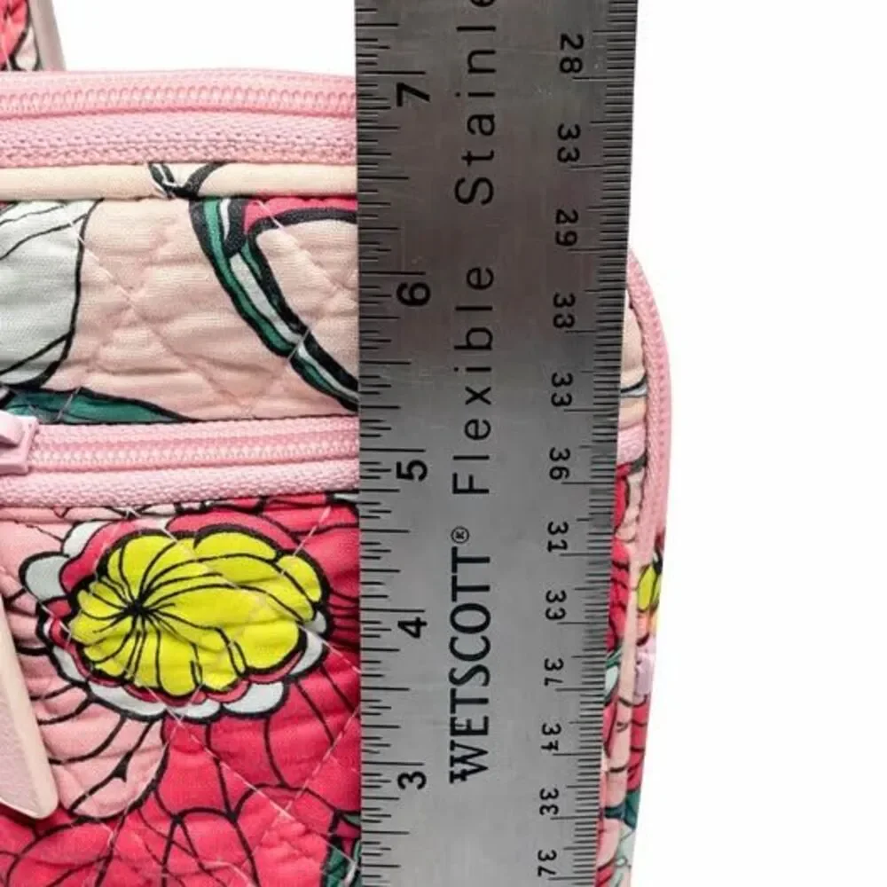 Vera Bradley Mini Hipster Bag Vintage Floral Purse Pink Flowers - Picture 7 of 8